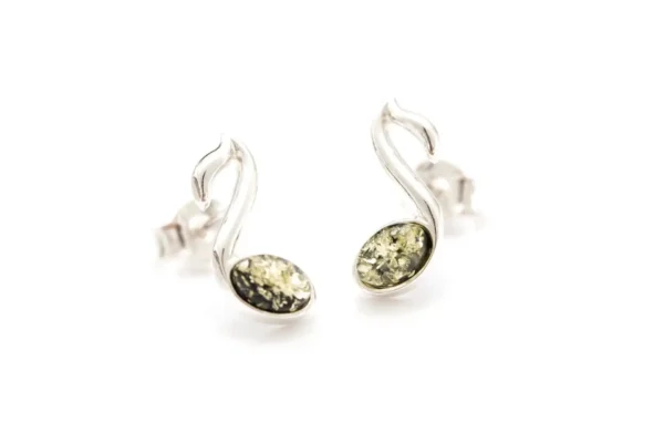 Green Music Note Stud Earrings - Image 9