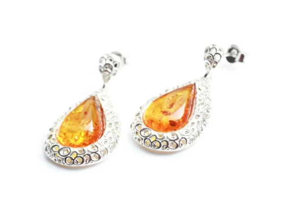 Pear Drop Frame Earrings - Image 7