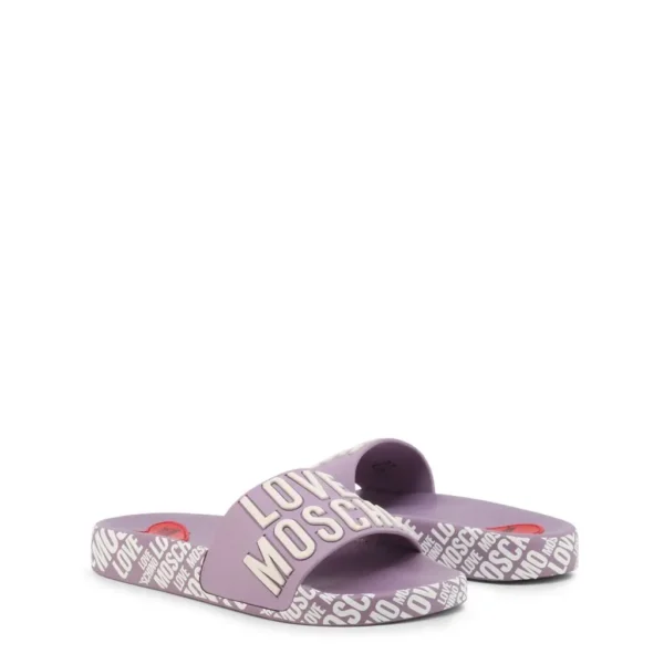 Pretty Purple Slide Sandals - Image 2