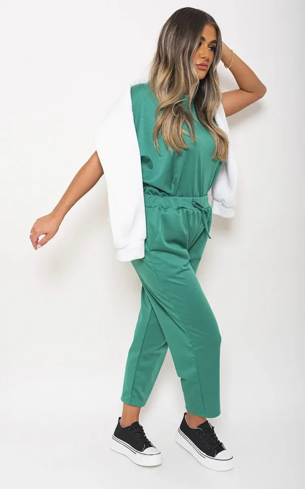 Short Sleeve Boxy Lounge Wear Co-ord Set - Image 9