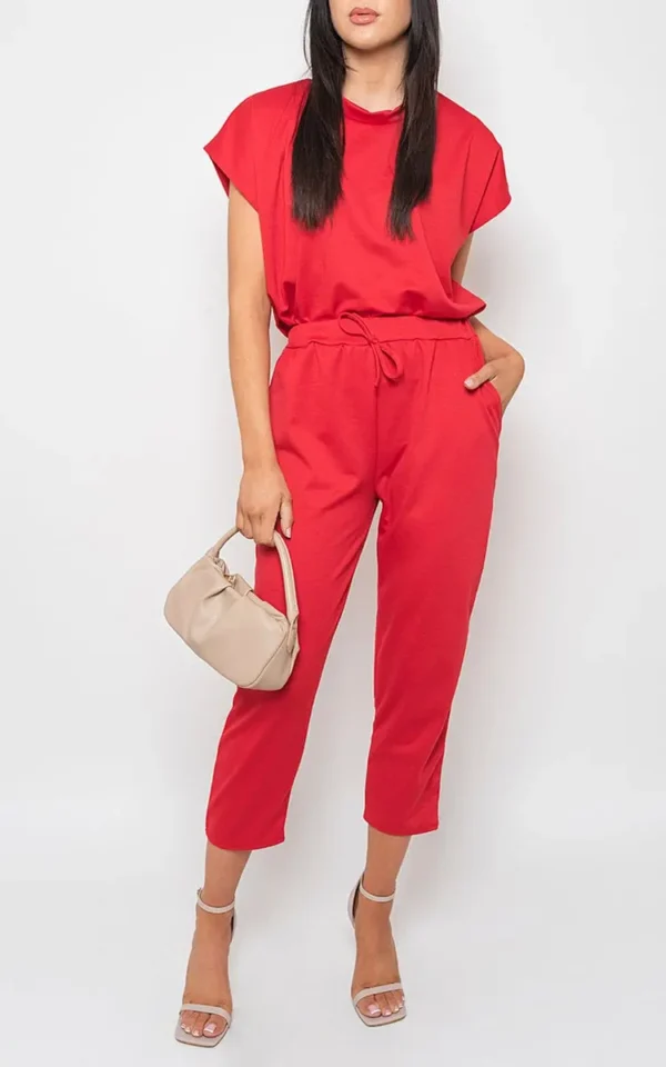 Short Sleeve Boxy Lounge Wear Co-ord Set - Image 16