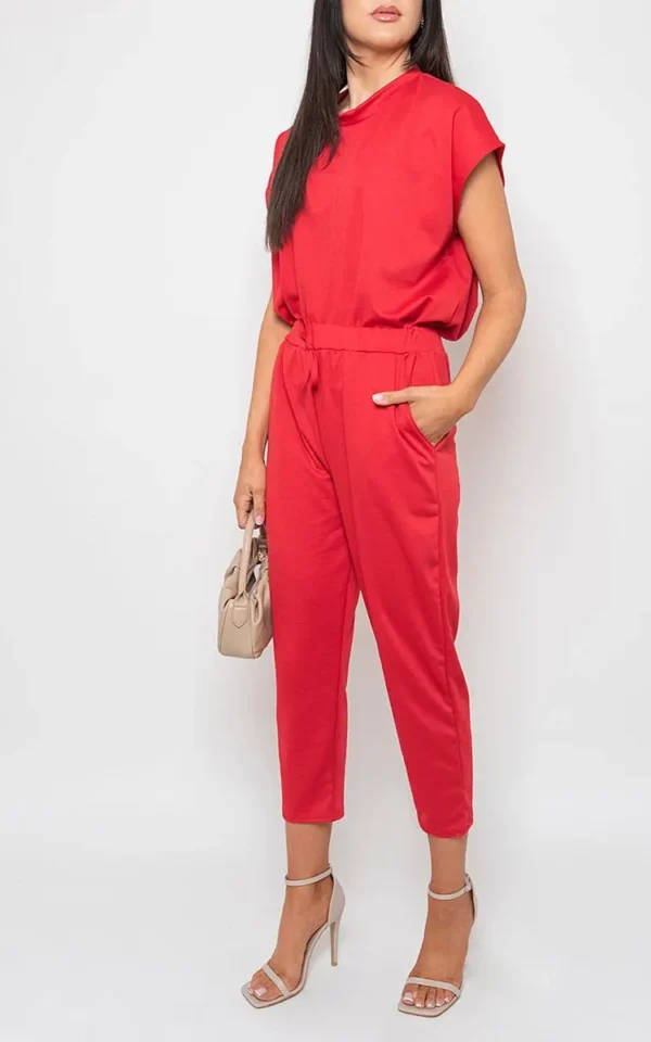 Short Sleeve Boxy Lounge Wear Co-ord Set - Image 19