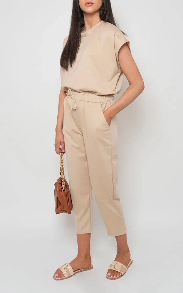 Short Sleeve Boxy Lounge Wear Co-ord Set - Image 24