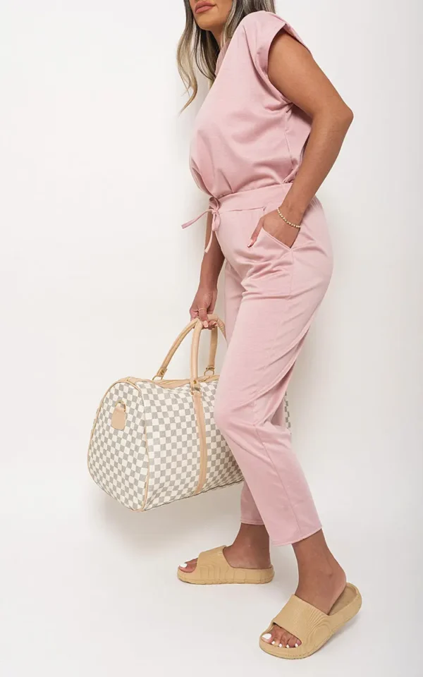 Short Sleeve Boxy Lounge Wear Co-ord Set - Image 26