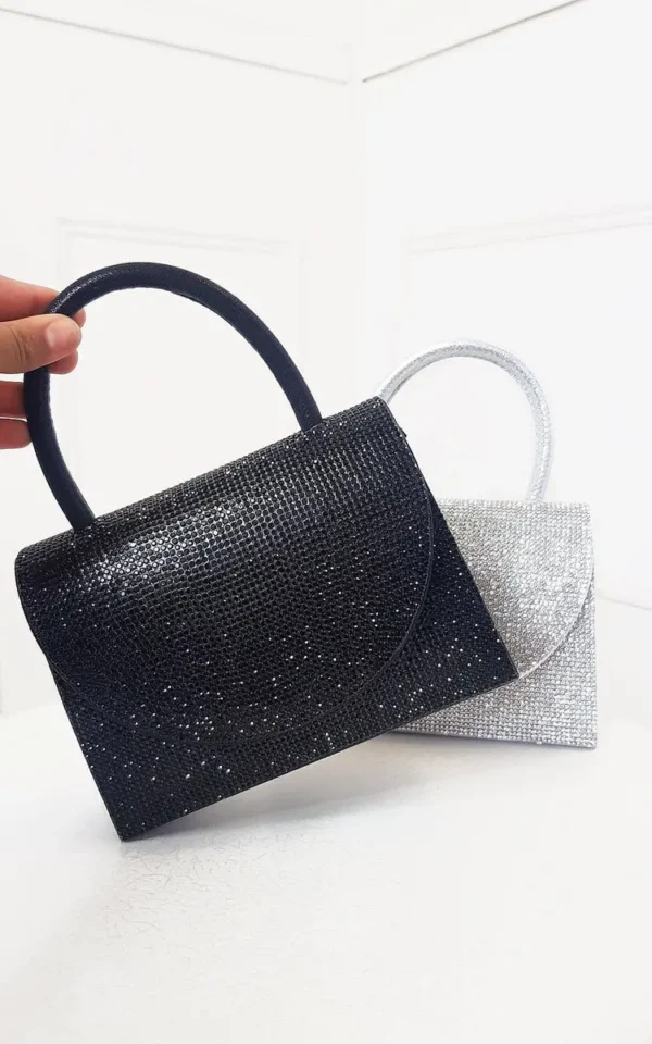 Diamante Embellished Handbag - Image 9