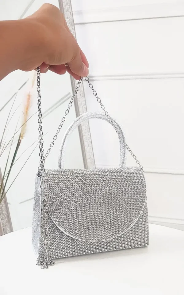 Diamante Embellished Handbag - Image 11