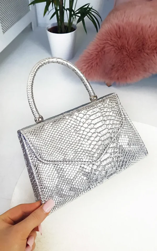 Croc Print Handbag - Image 33