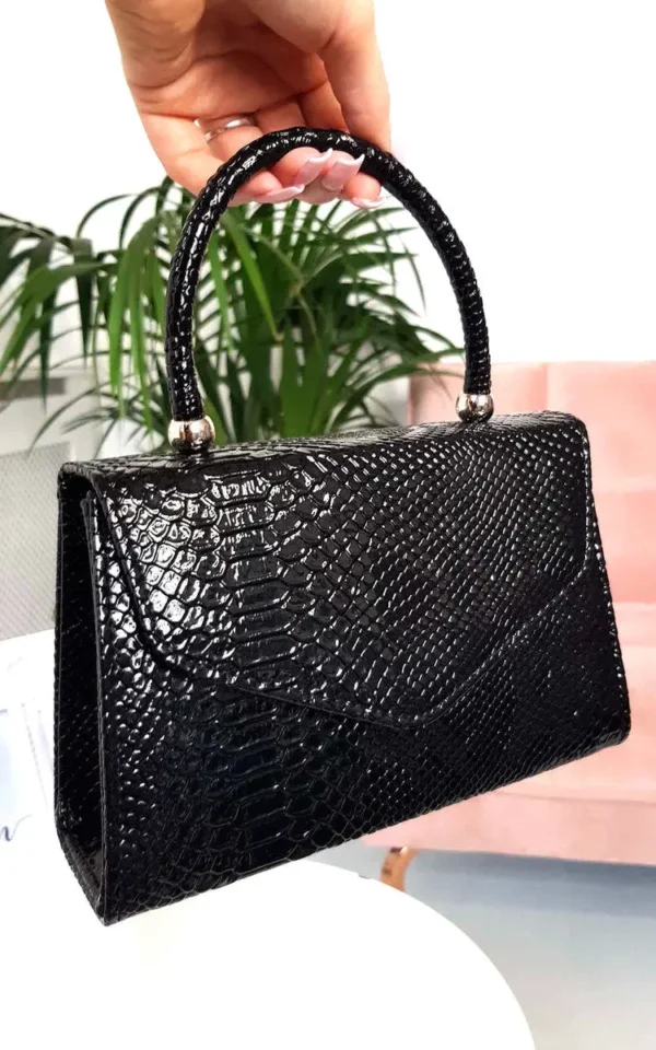 Croc Print Handbag - Image 45