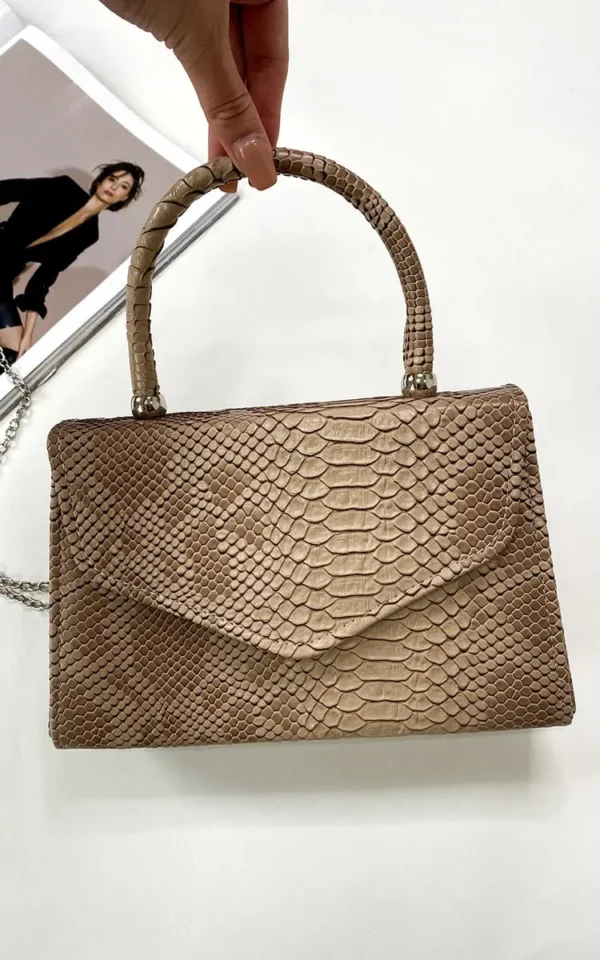 Croc Print Handbag - Image 48