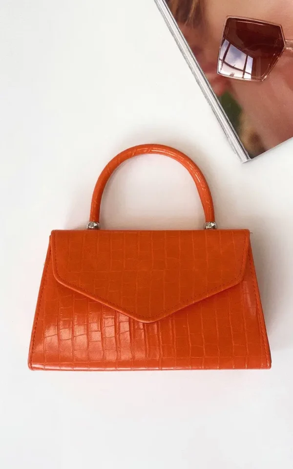 Croc Print Handbag - Image 12