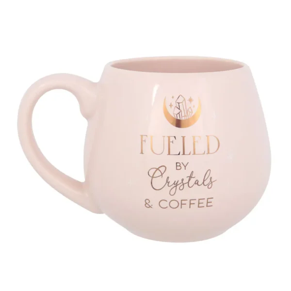 Crystals and Coffee Rounded Mug