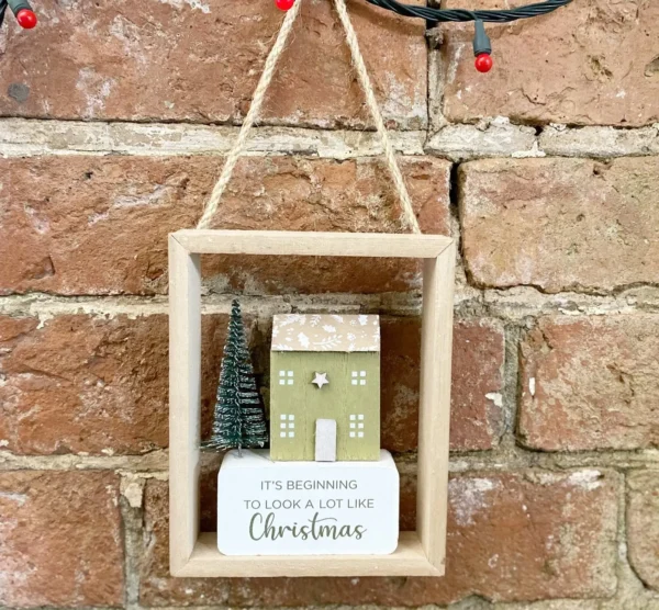 Christmas House Hanging Decoration 15cm - Image 3