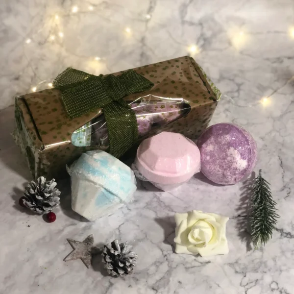 Set Of 3 Gemstone Bathbombs Gift Pack - Mix 1 - Image 2