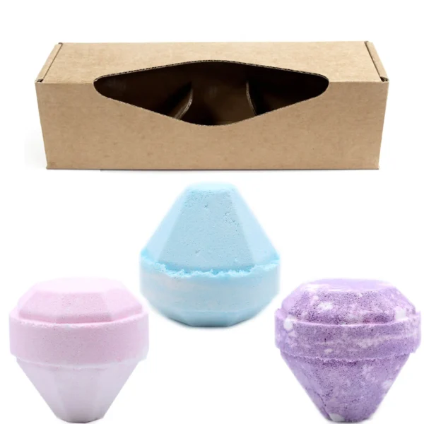 Set Of 3 Gemstone Bathbombs Gift Pack - Mix 1 - Image 4