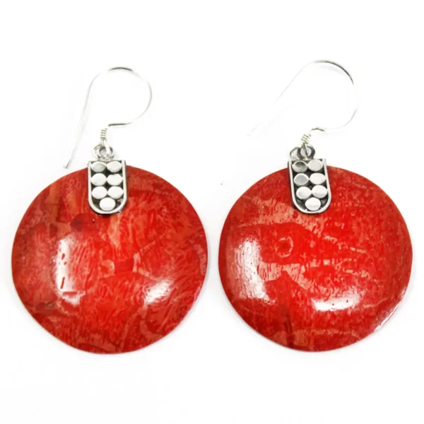 925 Silver Earrings - Disc Disc Decor - Image 9