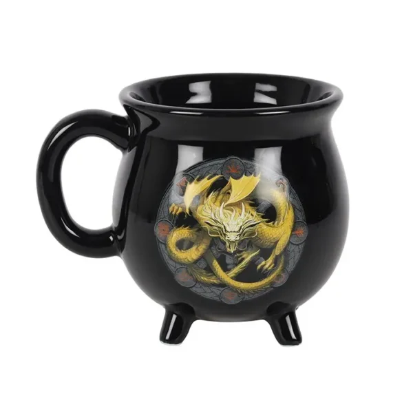 Imbolc Colour Changing Cauldron Mug by Anne Stokes - Image 2