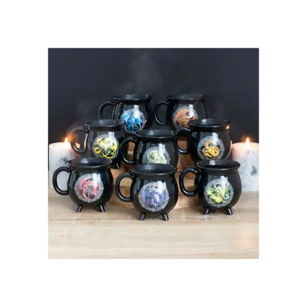 Imbolc Colour Changing Cauldron Mug by Anne Stokes - Image 6