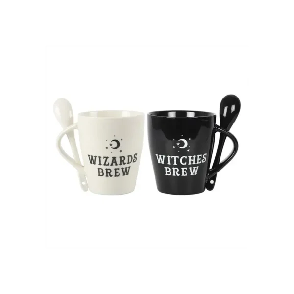 Witch and Wizard Couples Mug and Spoon Set - Image 3