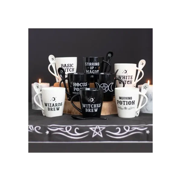 Witch and Wizard Couples Mug and Spoon Set - Image 6