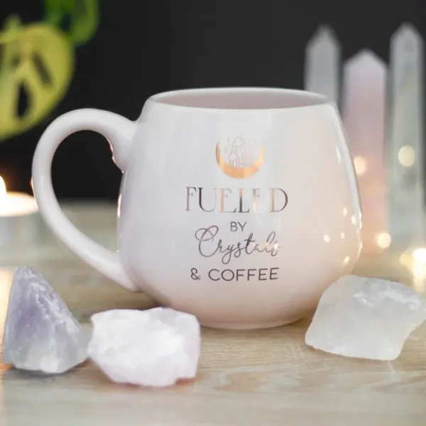 Crystals and Coffee Rounded Mug - Image 5