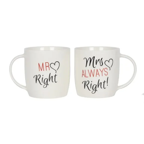 Set of 2 Mr & Mrs Mugs - Image 2