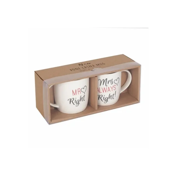 Set of 2 Mr & Mrs Mugs - Image 3