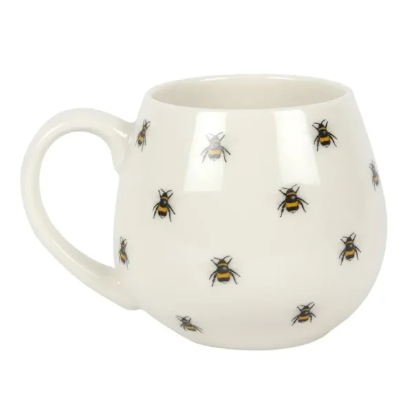 Bee Print Rounded Mug - Image 2