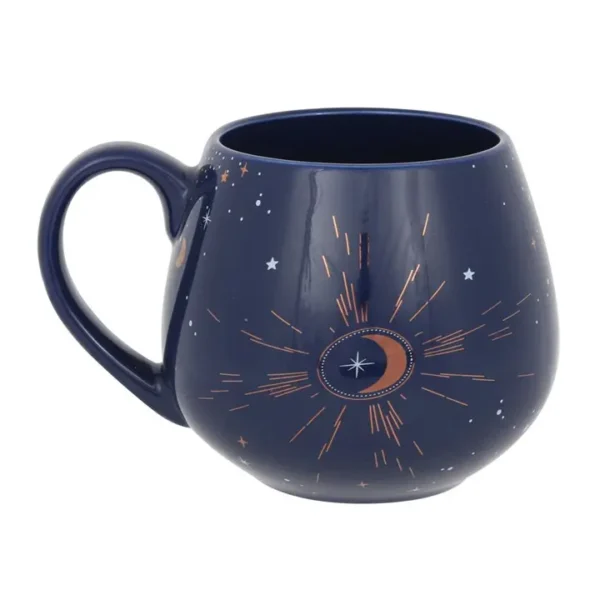 Blue Crescent Moon Rounded Mug - Image 2