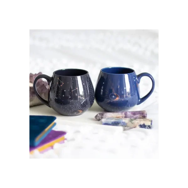 Blue Crescent Moon Rounded Mug - Image 5