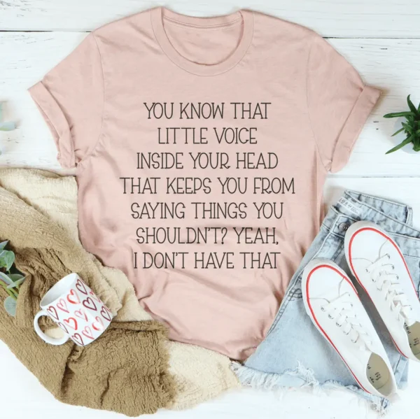 Little Voice Inside Your Head Tee - Image 4