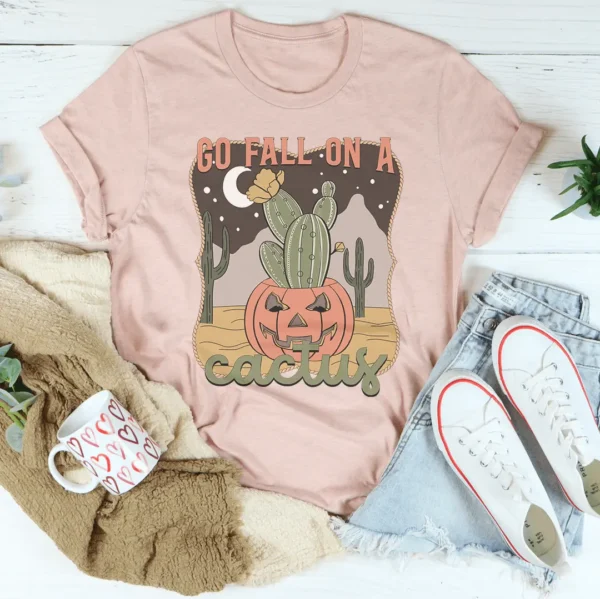 Go Fall On A Cactus Tee - Image 4