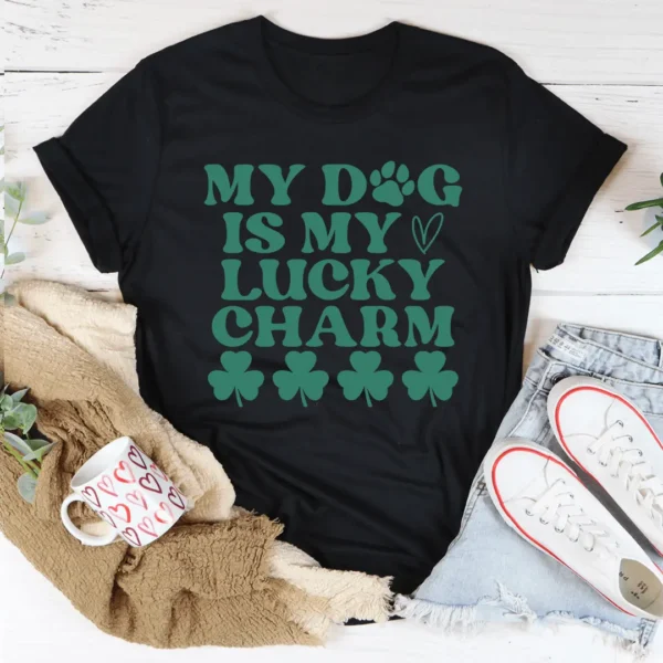 My Dog Is My Lucky Charm Tee - Image 4