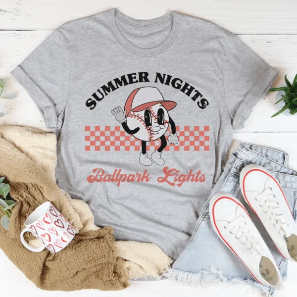 Summer Nights Ballpark Lights Tee - Image 3