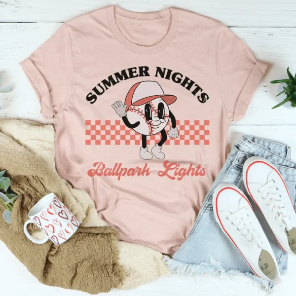 Summer Nights Ballpark Lights Tee - Image 4