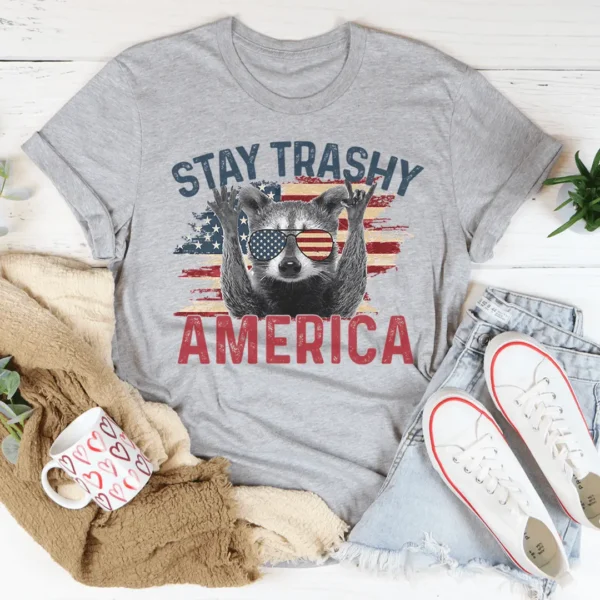 Stay Trashy America Tee - Image 2