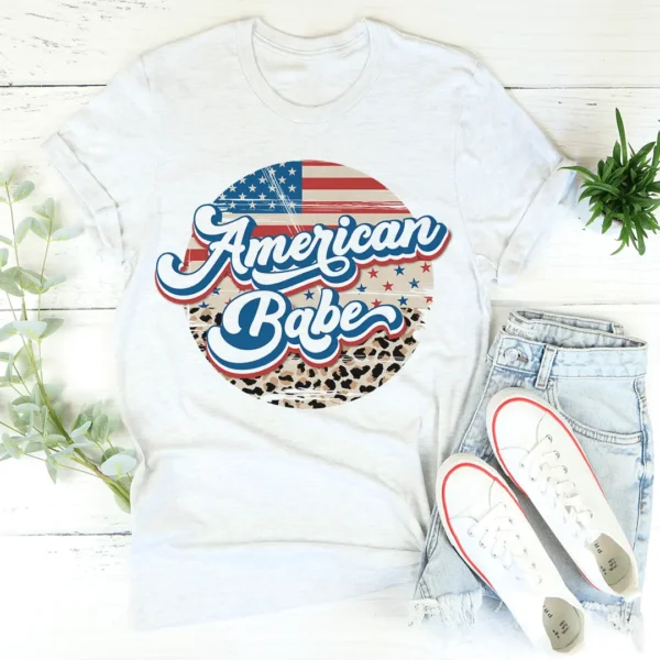 American Babe Leopard Tee