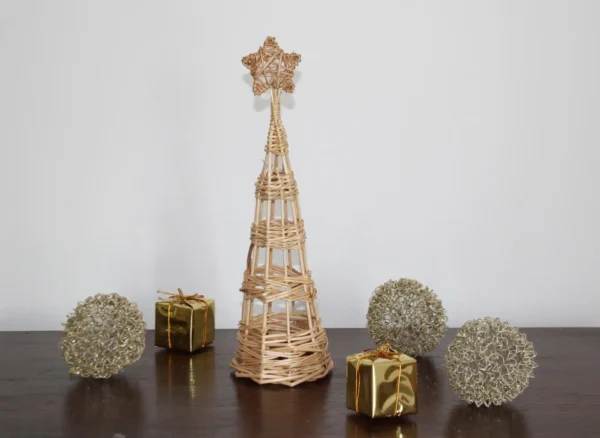 Rattan Christmas Tree Small - Image 2