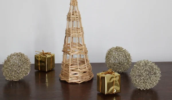 Rattan Christmas Tree Small - Image 3