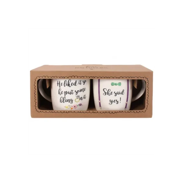 Set of 2 She Said Yes Mugs - Image 6