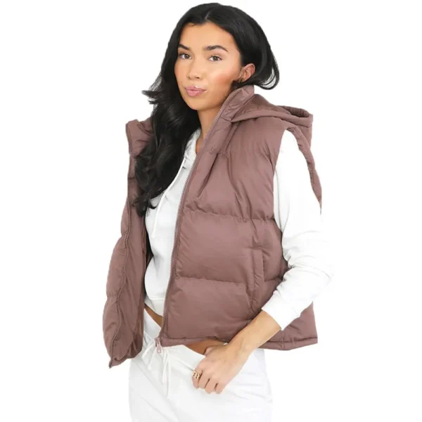 Ladies Brave Soul Mila Padded Gilet - Image 2