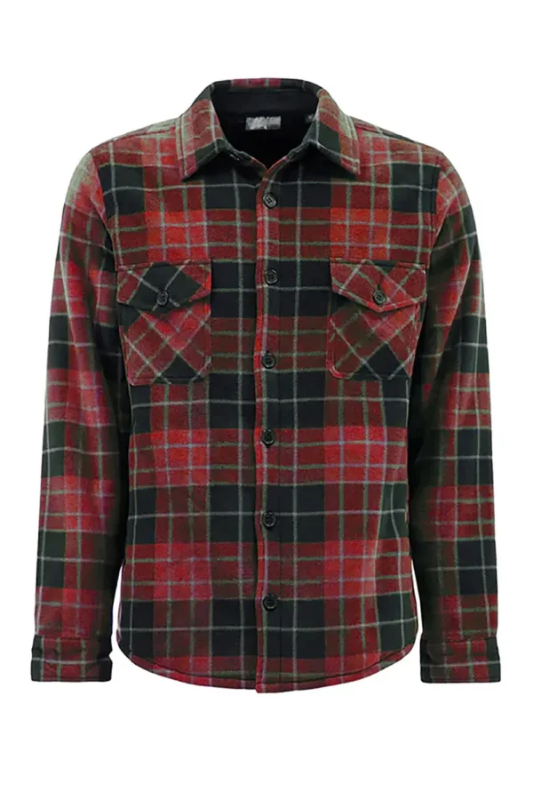 Men's Quilted Plaid Winter Jacket - Image 2