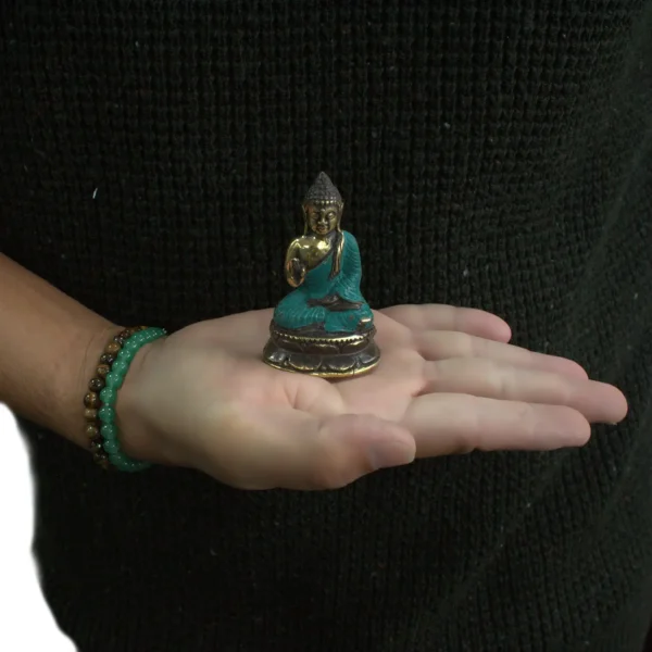 Mini Hand Up Sitting Buddha - Image 2