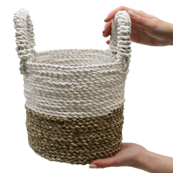 Seagrass Basket Set - Natural White - Image 13