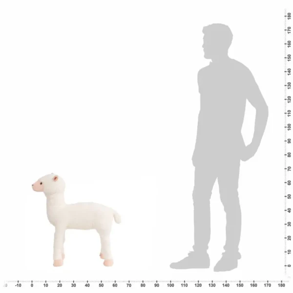 vidaXL Standing Plush Toy Alpaca White XXL - Image 4