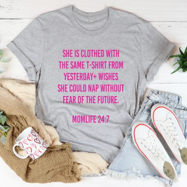 Mom Life 24/7 T-Shirt - Image 2