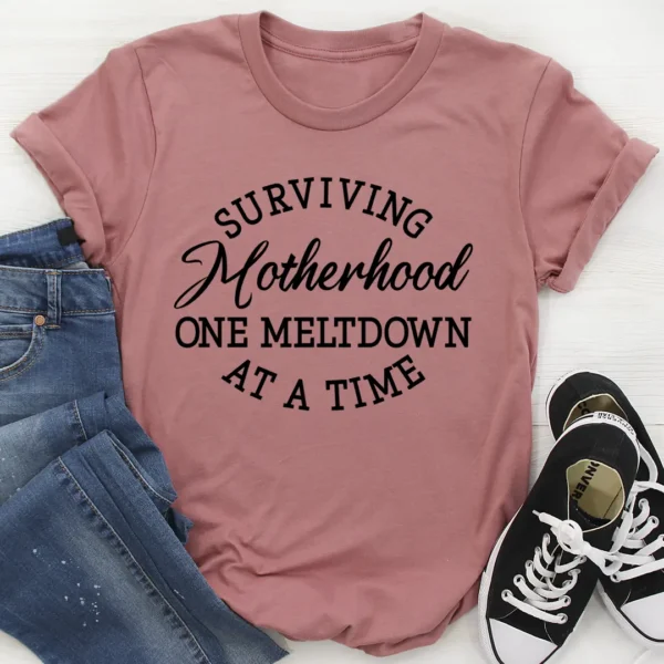 Surviving Motherhood T-Shirt - Image 3