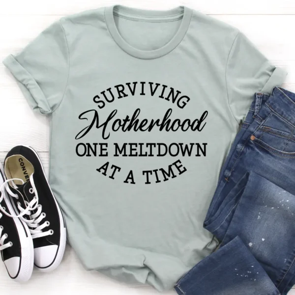 Surviving Motherhood T-Shirt - Image 4