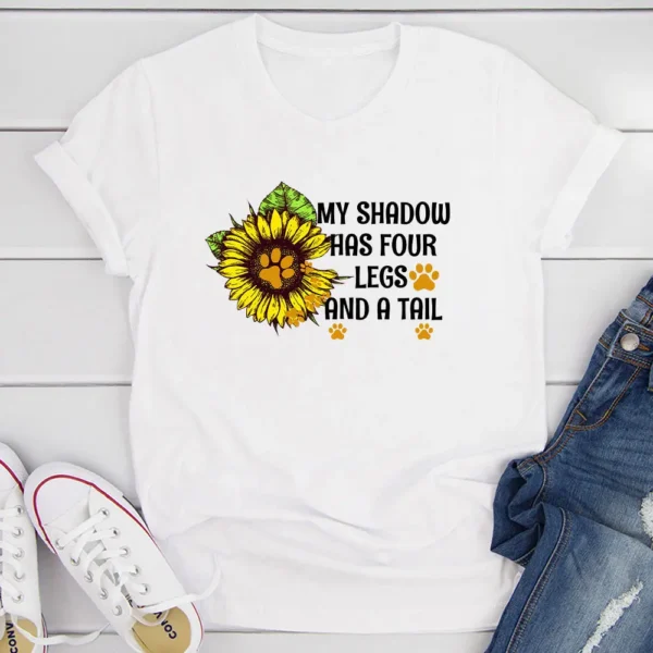 My Shadow Has Four Legs And A Tail T-Shirt - Image 9