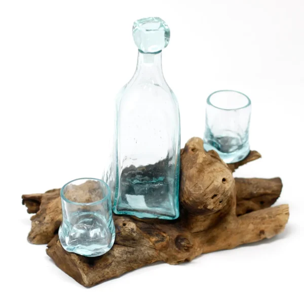 Molten Glass on Wood- Whisky Set - Image 8