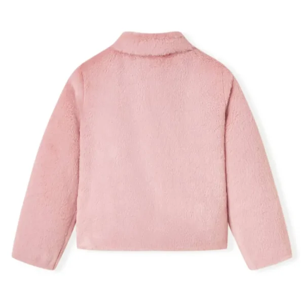 Kids' Coat Faux Fur Pink 128 - Image 2